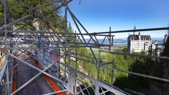 El puente de María, en obras. /AUGSBURGER ALLGEMEINE